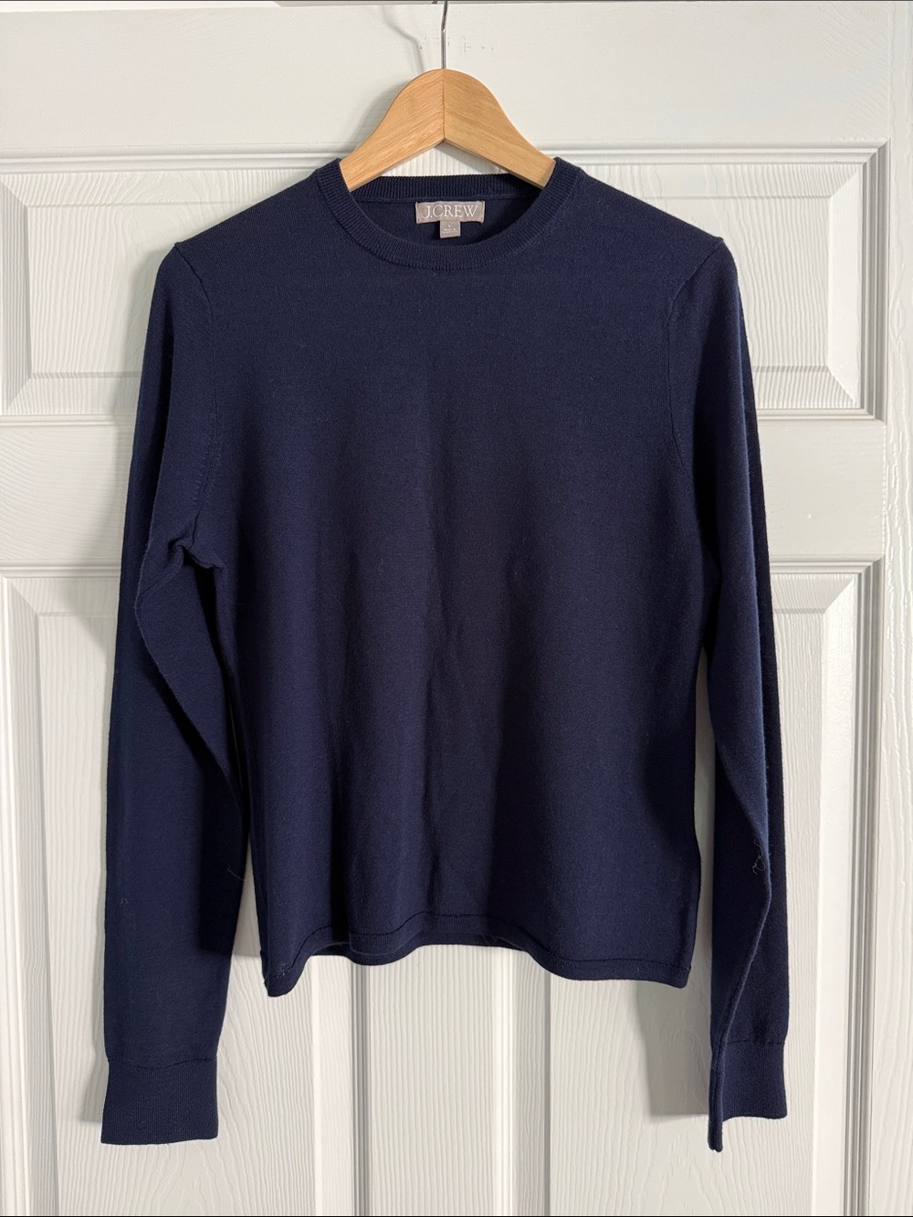 J. Crew Men's Dark Navy Crewneck Sweater